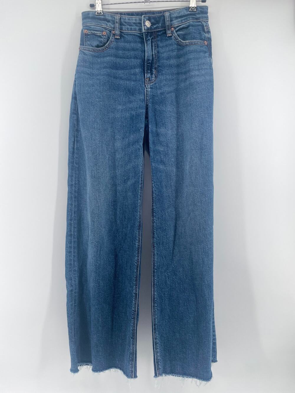 American Eagle Jeans Women’s 0 27x30 Super High-Rise Baggy Wide Leg Stretch